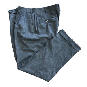 Ralph Lauren Men's Dress Pants Size 36W x 30L Gray Pleated Academia Office